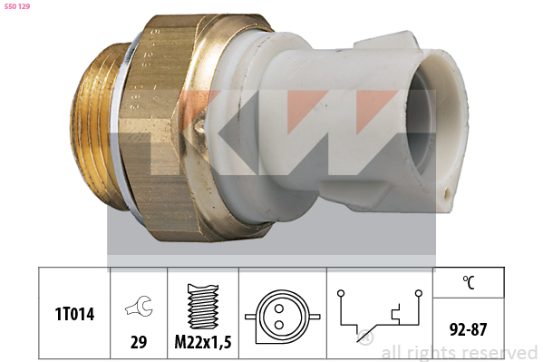 KW Ventilátor kapcsoló 550129_KW